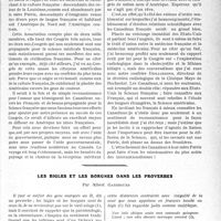 0712 - Page 709 - Partie Professionnelle, Hygiène, Assistance, Mutualité, Intérêts corporatifs, Variétés. Travaux Originaux. Mutualité familiale. Quelques impressions sur le Canada français et sur les médecins de la " nouvelle France ", par le Dr A. Laquerrière / Les bigles et les borgnes dans les proverbes, par Albert Garrigues