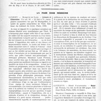 0717 - Page 714 - Partie Professionnelle, Hygiène, Assistance, Mutualité, Intérêts corporatifs, Variétés. Travaux Originaux. Mutualité familiale. Les bigles et les borgnes dans les proverbes, par Albert Garrigues / La page sans médecine