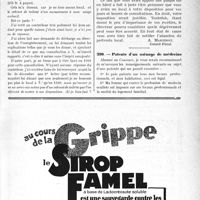 0732 - Page LXIX-729 - Correspondance. Fiscalité. Patente pour exercice de la médecine dans un hôtel / Patente d’un ménage de médecins