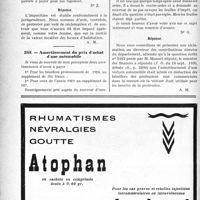 0733 - Page 730-LXX - Correspondance. Fiscalité. Patente d’un ménage de médecins / Amortissement du prix d’achat d’une automobile