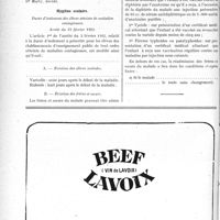 0747 - Page 744-XII - A travers l’officiel. Tribunaux départementaux des pensions / Hygiène scolaire