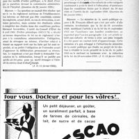 0748 - Page XIII-745 - A travers l’officiel. Réponses des Ministres aux questions des Parlementaires. Révocation d’un interne d’hôpital / Assistance aux familles nombreuses. Omission dans la loi