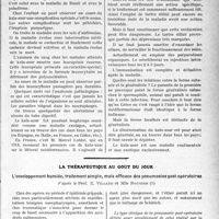 0762 - Page 759 - Partie Scientifique. Travaux Originaux. Le kala-azar, Professeur W. Bensis / La thérapeutique au goût du jour. L’enveloppement humide, traitement simple, mais efficace des pneumonies poste-opératoires, d’après le Prof. E. Villard et Mlle Rougier