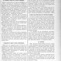 0764 - Page 761 - Partie Scientifique. L’Actualité Scientifique. La Presse. Le problème actuel de la fièvre ondulante [(Bruxelles médical, 7 septembre 1930.)] / L’appendicite aiguë à forme septicémique [(Gazelle des hôpitaux, 17 septembre 1930.)] / L’ultra-virus tuberculeux et l’infection bacillaire [(Bruxelles médical, 14 septembre 1930.)] / La calcémie [(Gazette des Hôpitaux, 1er octobre 1930.)]