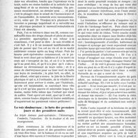 0785 - Page 782 - Partie Professionnelle, Hygiène, Assistance, Mutualité, Intérêts corporatifs, Variétés. Travaux Originaux. Causerie médico-chirurgicale. Impressions et réflexions d’un « opérateur opéré ». Sur le courage, la crainte, la douleur, le moral, la vie et la mort, la reconnaissance, la loi au progrès de la science, la grandeur de la science, d’après « un opéré conscient et ordonné », par le Dr Dartigues. Le jour de la Bataille / La voie douloureuse ; la luttedes premiers jours et des premières nuits