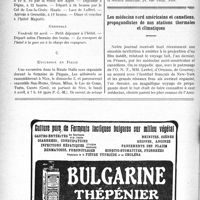 0805 - Page 802-LXVI - A travers l’officiel. Société médicale du litoral Méditerranéen. Ve Voyage médical de Pâques sur la Côte d’Azur avec excursions en Corse dans les Alpes et en Italie / Les médecins nord américains et canadiens, propagandistes de nos stations thermales et climatiques