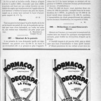 0808 - Page LXIX-805 - Correspondance. Fiscalité. Base de la patente ; prix-limite du loyer / Montant de la patente / Déductions et amortissements divers