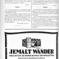 0813 - Page 810-LXXIV - Correspondance. Application du Tarif Fallières. Appareil plâtre après luxation du pouce / Questions médico-militaires. Maladie contractée par un prisonnier de guerre
