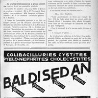 0820 - Page IX-817 - Dernières nouvelles. Sociétés médicales d’arrondissements de la Seine / Le syndicat professionnel de la presse scientifique / Respectons le secret médical