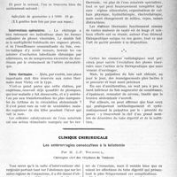 0832 - Page 829 - Partie Scientifique. Travaux Originaux. Traitement de l’hépatoptose, par Roger Glénard / Clinique chirurgicale. Les entérorragies consécutives à la kélotomie, par M. J.-P. Tourneux