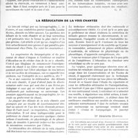 0838 - Page 835 - Partie Scientifique. Travaux Originaux. La clinique au goût du jour. Les pleurésies silencieuses chez les tuberculeux. Le silence respiratoire ne présage jamais rien de bon, d’après le Dr A. Jousset. Le pronostic de ces variétés de pleurésies tuberculeuses / Leur traitement / La rééducation de la voix chantée [Dr Henriette Hoffer]