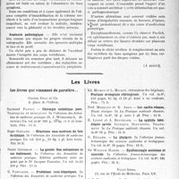 0846 - Page 843 - Partie Scientifique. L’Actualité Scientifique. Les Congrès. XXXIVe Congrès de l’Association Française de Chirurgie. Spondylite traumatique. Maladie de Kümmell-Verneuil – MM. Froelich et Mouchet / Les Livres. Les livres qui viennent de paraître…