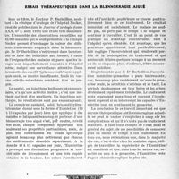 0848 - Page 845 - Partie Scientifique. L’Actualité Scientifique. Thérapeutique. Essais thérapeutiques dans la blennorragie aiguë
