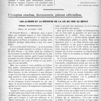 0863 - Page 860 - Partie Professionnelle, Hygiène, Assistance, Mutualité, Intérêts corporatifs, Variétés. Travaux Originaux. Autour des théâtres. Au Théâtre de l'Oeuvre. La Folle du Logis / Comptes rendus, documents, pièces officielles. Les aliénés et la réforme de la loi de 1838 au Sénat. Débats Parlementaires