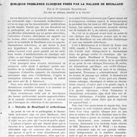 0894 - Page 891 - Partie Scientifique. Travaux Originaux. Quelques problèmes cliniques posés par la maladie de Bouillaud, par le Dr Germain Blechmann. Maladie de Bouillaud et arthritisme