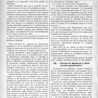 0897 - Page 894 - Partie Scientifique. Travaux Originaux. Quelques problèmes cliniques posés par la maladie de Bouillaud, par le Dr Germain Blechmann. Rhumatisme scarlatin avec endocardite et maladie de Bouillaud / Maladie de Bouillaud à début pseudo-appendiculaire