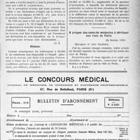 0938 - Page XLVII-935 - Correspondance. Questions médico-militaires. Droit à la pension d’ascendant / A propos des noms de médecins à attribuer aux rues de Paris