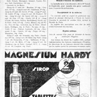 0950 - Page XI-947 - A travers l’officiel. Service de Santé militaire / Enseignement de la médecine / Médaille d’honneur des épidémies / Enseignement de la médecine / Hygiène publique