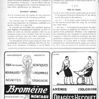 0951 - Page 948-XII - A travers l’officiel. Hygiène publique / Assistance publique / Code du travail