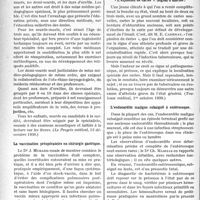 0971 - Page 968 - Partie Scientifique. L’actualité Scientifique. La Presse. Que faire pour l’enfant sourd ? [(Le Progrès médical, 13 décembre 1930.)] / La vaccination préopératoire en chirurgie gastrique [(La Presse médicale 20 sept. 1930)] / « L’explosion de caries ». (Signal d’alarme.) [(Toulouse médical, 1er octobre 1930.)] / L’endocardite maligne subaiguë à entérocoque [(Gaz. Hebd. Des Sc. Méd. De Bordeaux, 10 août 1930.)]