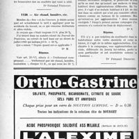1005 - Page 1002-LXII - Correspondance. Application du Tarif Fallières. Honoraires des aides / Air chaud, lumière, etc / Agglomération différente ou non?