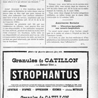 1008 - Page LXV-1005 - Correspondance. Questions médico-militaires. Démission après maintien dans les cadres / Fin des obligations militaires / Assurances Sociales. Allocations journalières aux assurés hospitalisés