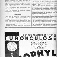 1017 - Page 1014-X - A travers l’officiel. Lutte antituberculeuse / Enseignement / Hygiène publique