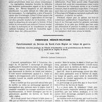 1061 - Page 1058 - Partie professionnelle, Hygiène, Assistance, Mutualité, Intérêts corporatifs, Variétés. Travaux Originaux. L’Actualité Professionnelle. Ségrégation humaine et salubrité aux colonies, Dr Legendre. Leur statut légal [Dr Gaussen] / Chronique médico-militaire. Fonctionnement du Service de Santé d'une Région en temps de guerre. Troisième exercice pratique de l’École d’instruction et de perfectionnement du Service de la santé de la région de Paris, 15 mars 1931, Médecin Colonel Schickelé [G. Duchesne]