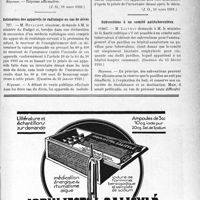 1074 - Page LXIII-1071 - A travers l’officiel. Réponses des Ministres aux questions des Parlementaires. Droit au traitement de la Légion d’honneur / Estimation des appareils de radiologie en cas de décès / Subventions à un comité antituberculeux