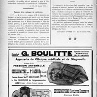 1095 - Page 1092-XII - Dernières nouvelles. Réponses des Ministres aux questions des Parlementaires. Sur l’obligation de la vaccination antidiphtérique / Patente d’un ménage de médecins / Carte de surclassement