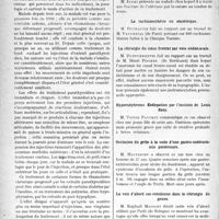 1115 - Page 1112 - Partie scientifique. L’Actualité Scientifique. Les Sociétés Savantes. Paris. Traitement de certaines formes graves du rhumatisme chronique déformant progressif par les extraits parathyroïdiens, (Soc. méd. des hôp. de Paris ; 12-12-1930.) / Société, des Chirurgiens de Paris, Séance du 20 février 1931. A propos du vissage de l’olécrane / La rachianesthésie en obstétrique / La chirurgie du sinus frontal par voie endonasale / Hypernéphrome. Extirpation par l’incision de Louis Bazy / Occlusion du grêle à la suite d’une gastro-entérostomie postérieure / La voie d’abord sus-rotulienne dans la chirurgie du genou