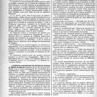 1149 - Page 1146 - Partie professionnelle, Hygiène, Assistance, Mutualité, Intérêts corporatifs, Variétés. Reportage professionnel. Nouvelles et Informations, (Voir les Dernières Nouvelles en tête des « Demi-Colonnes »). Conférence internationale de défense sociale contre la syphilis / Conférence internationale des Colonies de vacances et Oeuvres de plein air
