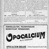 1157 - Page 1154-LXX - Correspondance. Questions médico-militaires. Recours au Tribunal des pensions, Preuve de l’origine d’une affection / Accidents. Rente d’un accidenté du travail / Appareils de prothèse