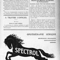 1168 - Page IX-1165 - Dernières nouvelles. Inspection d’hygiène de l’Hérault / A travers l’officiel. Service de santé militaire / Réponses des Ministres aux questions des Parlementaires. Assurances sociales. Tarif d’une extraction dentaire