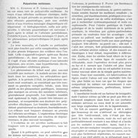 1193 - Page 1190 - Partie scientifique. L'Actualité Scientifique. La Presse. Polynévrites ourliennes [(Revue Médicale de l’Est, 1er août 1930.)] / Statistique d’opérations pour ulcères et cancers de l’estomac [(Le Scalpel, avril 1930.)]
