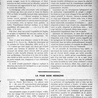 1218 - Page 1215 - Partie professionnelle, Hygiène, Assistance, Mutualité, Intérêts corporatifs, Variétés. Travaux Originaux. Mutualité familiale. Sur les origines de la syphilis en Europe, par le Docteur Frank Duprat / La page sans médecine