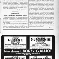 1234 - Page LXXI-1231 - Correspondance. Application du Tarif Fallières. Double intervention, la même séance / Assurances. Assurance automobile. Tarifs