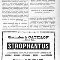1246 - Page XI-1243 - A travers l’officiel. Réponses des Ministres aux questions des Parlementaires. Renouvellement des permis de circulation / Libération anticipée en raison de la naissance d’un enfant / L’Infirmerie de la Maison du Médecin