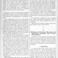 1263 - Page 1260 - Partie scientifique. Travaux Originaux. Ce que pratiquement le médecin doit savoir…. Du traitement rationnel des broncho-pneumonies infantiles, réglé par de récentes notions sur la physio-pathologie, d’après les travaux d’A.-B. Marfan et ceux de J. Levesque. Méditation antitoxique / Médication anti-infectieuse. Que pensée des médications spécifiques dans la broncho-pneumonie