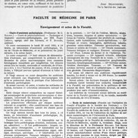 1298 - Page 1295 - Partie professionnelle, Hygiène, Assistance, Mutualité, Intérêts corporatifs, Variétés. Travaux Originaux. Autour de théâtres. l'Athénée. Pierre ou Jack, Comédie en 3 actes et un prologue de Monsieur Francis de Croisset / Faculté de médecine de Paris. Enseignement et actes de la Faculté