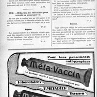 1305 - Page 1302-LXVI - Correspondance. Questions fiscales. Déclaration de revenu global et de revenu cédulaire / Déduction des cotisations pour retraite ou assurance-vie / Justification des recettes et dépenses. Utilité d’une comptabilité