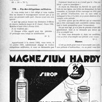 1307 - Page 1304-LXVIII - Correspondance. Questions médico-militaires. Pension militaire, Evaluation d'infirmité / Fin des obligations militaires / Périodes d'instruction avec ou sans solde