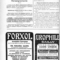 1317 - Page 1314-VI - Demandes et offres / Dernières nouvelles. Conférences médicales de l’Hôtel Chambon / Banquet du Syndicat des médecins de la Seine