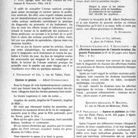 1355 - Page 1352 - Partie scientifique. L'Actualité Scientifique. Les Livres. L’Année médicale pratique, R. Lépine, éditeur / Cloches et grelots, par Albert Desbranches, J. Peyronnet et Cie, Paris / Les affections douloureuses de l’intestin terminal. Diagnostic. Traitement, par C. Bonorino-Udando et L. V. Sanguinetti, G. Doin et Cie, éditeurs, Paris / Varices et phlébites, par Dr P. Philardeau, Éditions médicales, N. Maloine, Paris