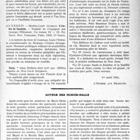 1372 - Page 1369 - Partie professionnelle, Hygiène, Assistance, Mutualité, Intérêts corporatifs, Variétés. Travaux Originaux. La page sans médecine / Autour des musics-halls