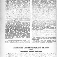 1375 - Page 1372 - Partie professionnelle, Hygiène, Assistance, Mutualité, Intérêts corporatifs, Variétés. Faculté de médecine de Paris. Enseignement et actes de la Faculté / Hôpitaux de l’assistance publique de Paris. Enseignement, concours, avis divers