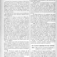 1419 - Page 1416 - Partie scientifique. L’Actualité Scientifique. Les Sociétés Savantes. Paris. Le projet de loi Milan-Rio sur les études dentaires, (Académie de médecine ; 3, 24, 31-3 et. 14-4 1931.) / Sur le pouvoir phylactique des eaux minérales, (Académie de médecine ; 3-3-1931.)