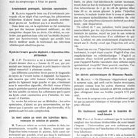1423 - Page 1420 - Partie scientifique. L’Actualité Scientifique. Les Sociétés Savantes. Toulouse. Société de médecine, chirurgie et pharmacie. Suppuration d’un myome utérin / Avortements provoqués, infection consécutive / Kyste de l’ovaire gauche dégénéré, à disposition rétro-péritonéale / La mort subite au cours des injections intra-veineuses de solution de quinine / Les dérivés anthracèniques du Rhamnus Pamila / Du traitement sanglant de la luxation du semi-lunaire