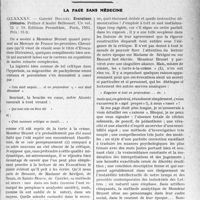 1440 - Page 1437 - Partie professionnelle, Hygiène, Assistance, Mutualité, Intérêts corporatifs, Variétés. Travaux Originaux. Variétés bibliographiques. Les tragiques grecs et les psychoses, par le Dr Scouras / La page sans médecine