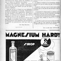 1465 - Page 1462-X - Correspondance. Hôpitaux et Cliniques. Fournitures pharmaceutiques aux assurés sociaux / Application du Tarif Fallières. Indemnité de déplacement